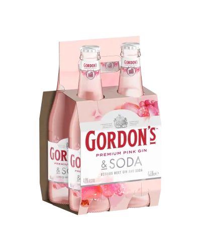 Picture of Gordon's Pink Gin & Soda Bottle 330ml