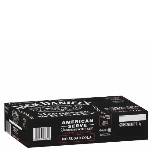Picture of Jack Daniel's American & No Sugar Cola 250ml