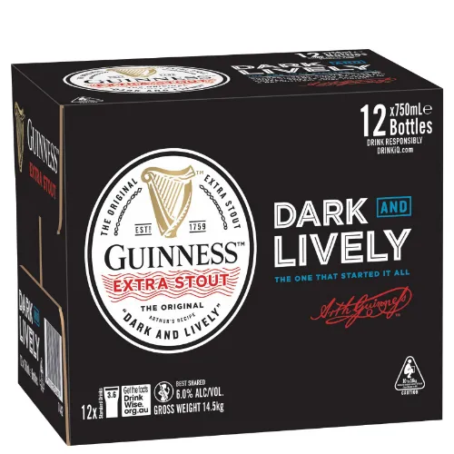 Picture of Guinness Extra Stout Bottle 750ml