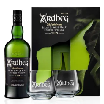 Picture of Ardbeg Ten Years Old + 2 Glasses Gift Box 700ml