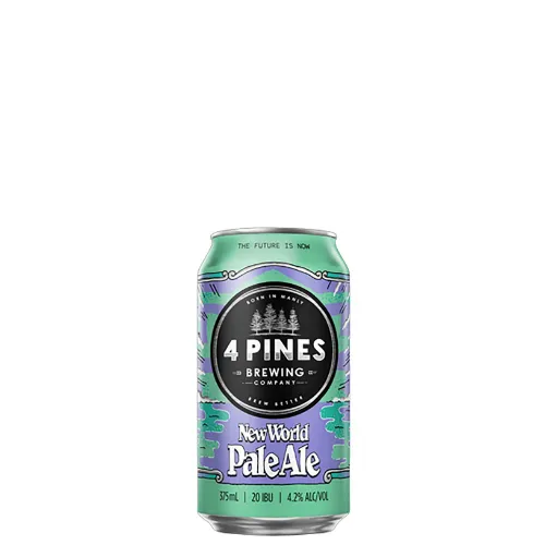 Picture of 4 Pines Brewing New World Pale Ale Cans 3 x 6 x 375ml