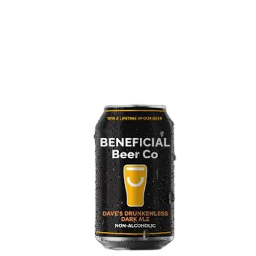 Picture of Beneficial Beer Co Dave's Drunkenless Dark Ale Non-Alc Cans 6 x 4 x 375ml