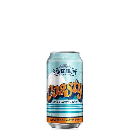 Picture of Hawkesbury Brewing Co Coasty Low Carb Lager Cans 24 x 375ml