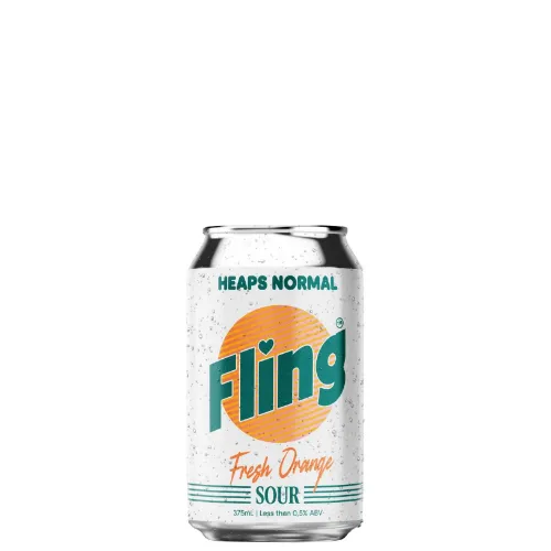 Picture of Heaps Normal Fling Fresh Orange Sour Cans 6 x 4 x 375ml