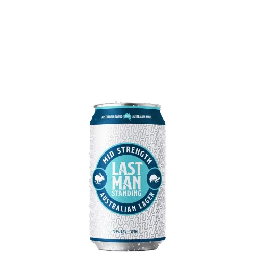 Picture of Last Man Standing Australian Lager Mid Strength Cans 24 x 375ml
