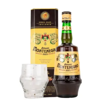 Picture of Amaro Montenegro Liqueur Icon Glass Gift Box 700ml
