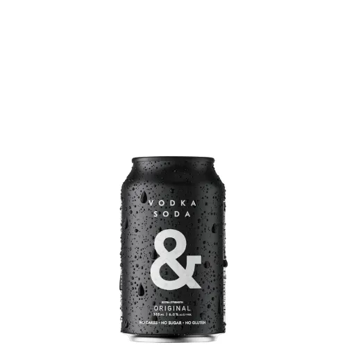 Picture of Ampersand Vodka & Soda Black Cans 330ml
