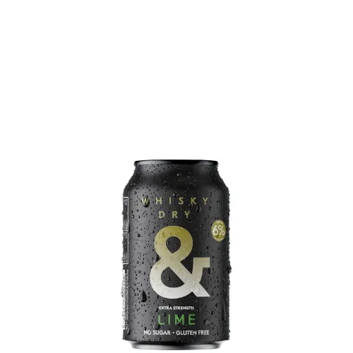 Picture of Ampersand Whiskey Dry & Lime Cans 330ml