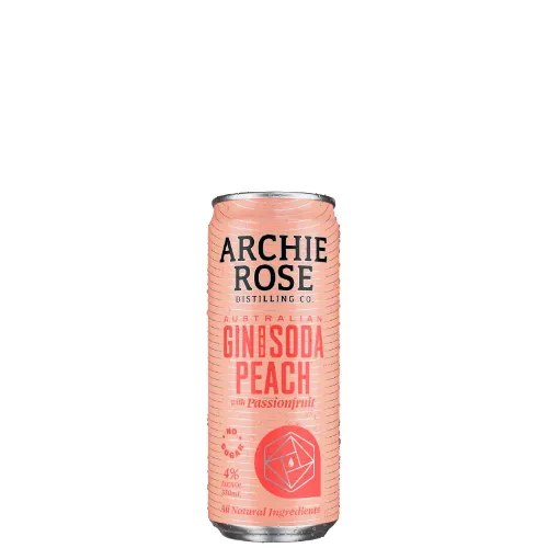 Picture of Archie Rose Australian Gin & Peach Soda Passionfruit Cans 330ml
