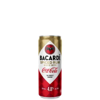 Picture of Bacardi Spiced Rum & Coca-Cola Cans 330ml
