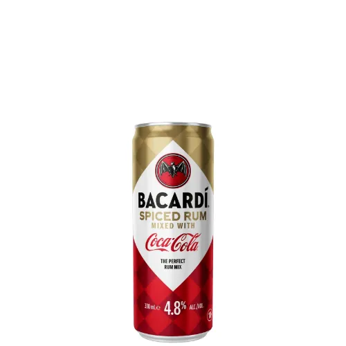 Picture of Bacardi Spiced Rum & Coca-Cola Cans 330ml