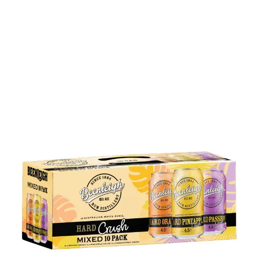 Picture of Beenleigh White Rum Hard Crush Mixed Orange Pineapple Passionfruit Cans 375ml