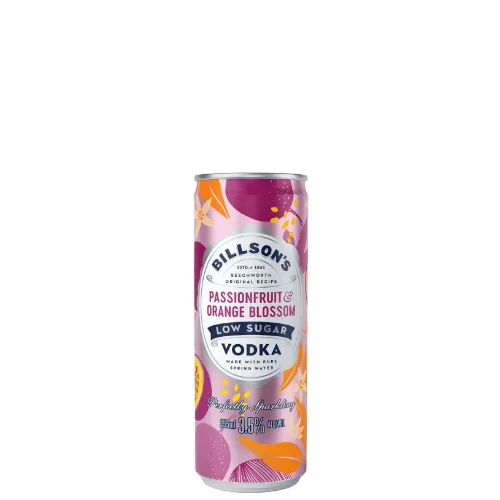 Picture of Billson's Vodka & Passionfruit & Orange Blossom Low Sugar Cans 355ml
