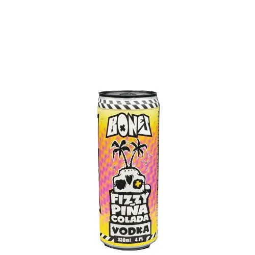 Picture of Bones Fizzy Pina Colada Vodka Cans 330ml