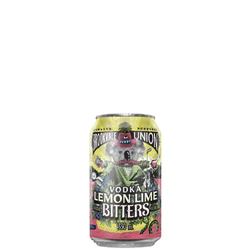 Picture of Brookvale Union Vodka Lemon Lime Bitters Cans 330ml