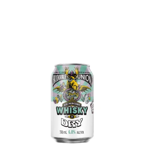 Picture of Brookvale Union Whisky & Dry Cans 330ml