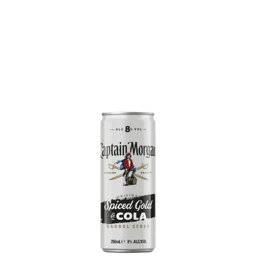 Picture of Captain Morgan Spice Rum & Cola Cans 250ml