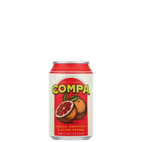 Picture of Compa Tequila Grapefruit & Blood Orange Cans 330ml