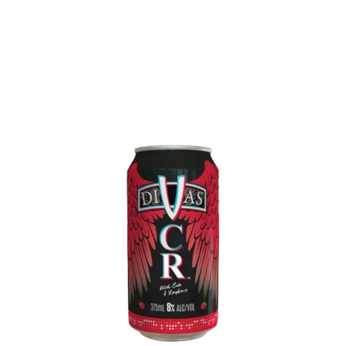 Picture of Divas Vcr with Cola & Respberry Cans 375ml