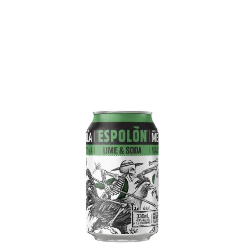 Picture of Espolon Sparkling Lime & Soda Cans 330ml