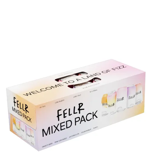 Picture of Fellr Seltzer Mixed 10pk Cans 330ml