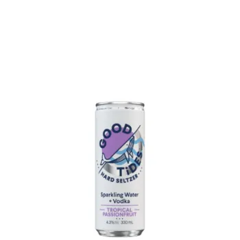 Picture of Good Tides Hard Seltzer Tropical Passionfruit Cans 330ml