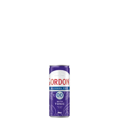 Picture of Gordons Gin & Tonic Alcohol Free Cans 250ml