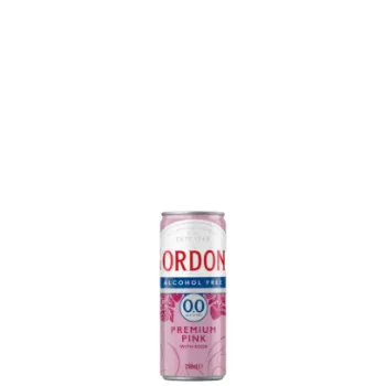 Picture of Gordons Pink Gin & Soda Alcohol Free Cans 250ml