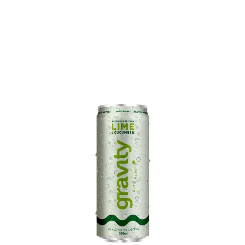 Picture of Gravity Drinks Co Lime & Cucumber Seltzer Cans 330ml