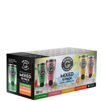 Picture of Gravity Drinks Co Mixed 10 Pack Hard Seltzer Cans 330ml
