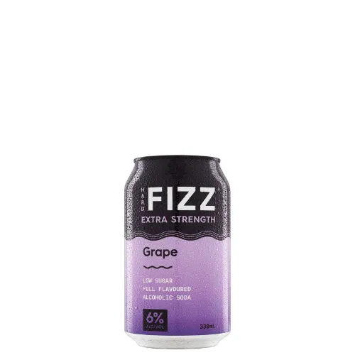 Picture of Hard Fizz Extra Strength Grape Seltzer Cans 330ml