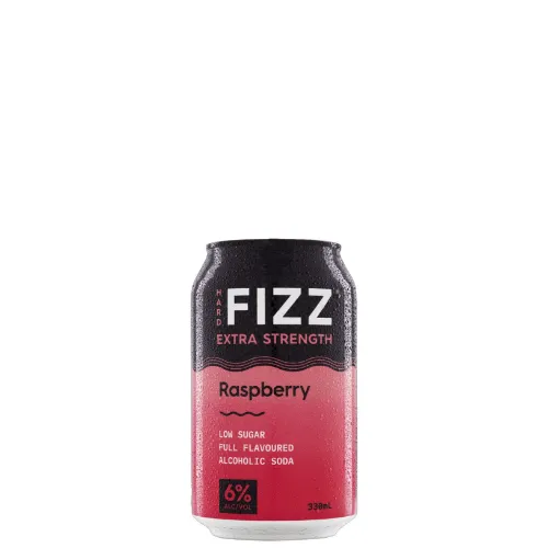 Picture of Hard Fizz Extra Strength Raspberry Seltzer Cans 330ml