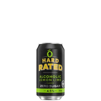 Picture of Hard Rated Lemon Lime Zero Sugar Cans 375ml