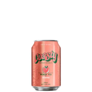 Picture of Hawkesbury Brewing Co Coasty Peach Tea & Vodka Cans 330ml