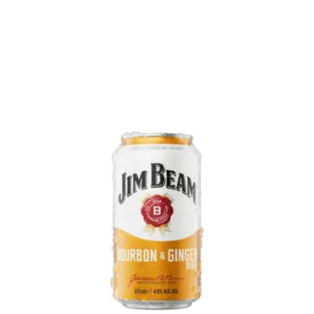 Picture of Jim Beam White Label & Ginger Beer Cans 375ml