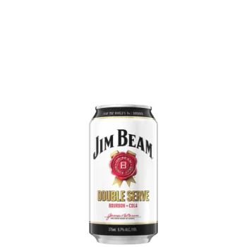 Picture of Jim Beam White Label Double Serve & Cola Cans 375ml