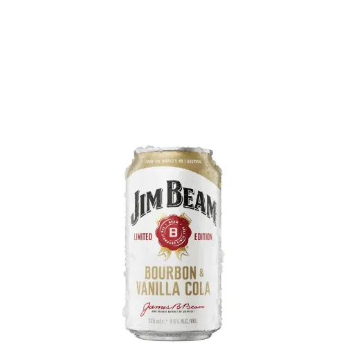 Picture of Jim Beam White Label Vanilla Coke Cans 375ml