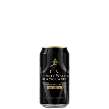 Picture of Johnnie Walker Black Scotch & Cola Cans 375ml