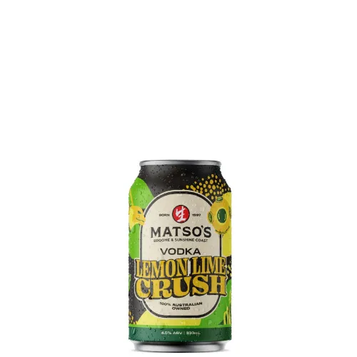 Picture of Matso's Vodka Lemon Lime Crush Cans 330ml