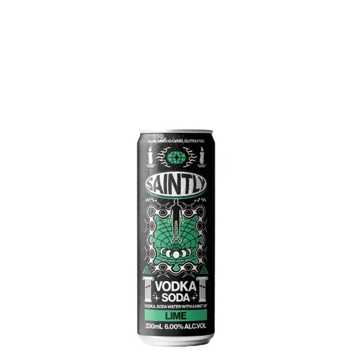 Picture of Saintly Vodka Lime & Soda Cans 330ml