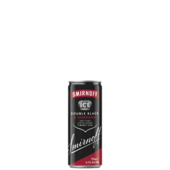 Picture of Smirnoff Ice Double Black & Guarana Cans 250ml