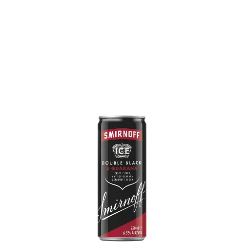 Picture of Smirnoff Ice Double Black & Guarana Cans 250ml