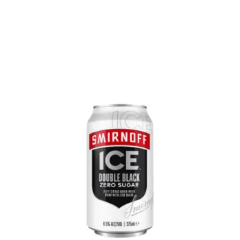 Picture of Smirnoff Ice Double Black Zero Sugar Cans 375ml