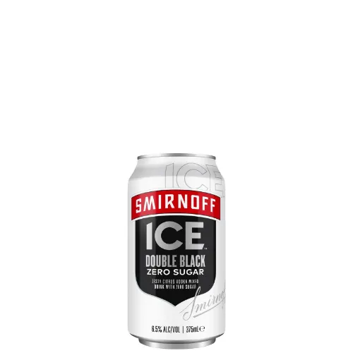 Picture of Smirnoff Ice Double Black Zero Sugar Cans 375ml