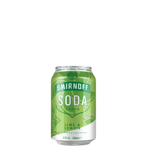 Picture of Smirnoff Soda Lime & Lemon Cans 330ml