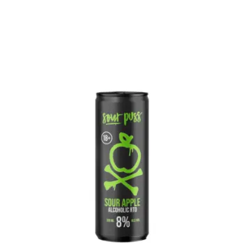 Picture of Sour Puss Sour Apple Cans 330ml