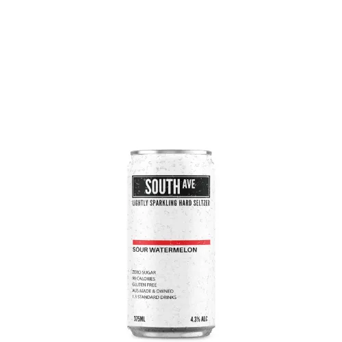 Picture of South Ave Seltzer Sour Watermelon Cans 375ml