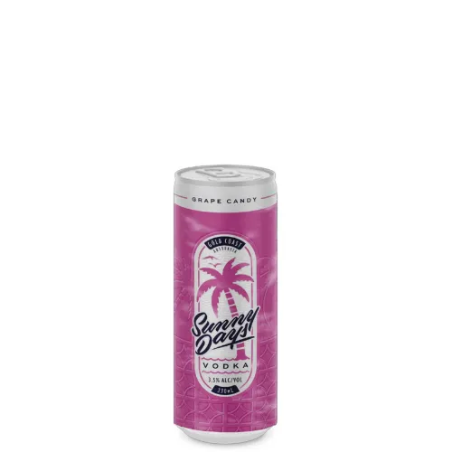 Picture of Sunny Days Vodka Grape Candy Cans 330ml