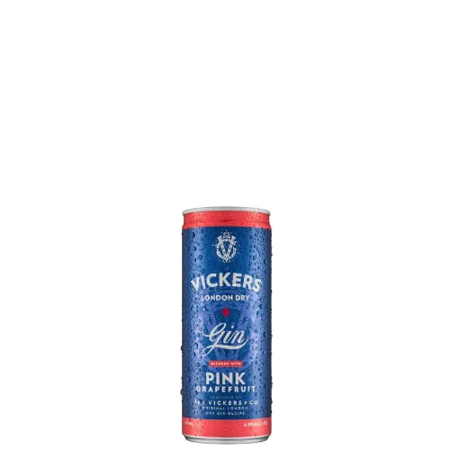 Picture of Vickers London Dry Gin with Pink Grapefruit Cans 250ml