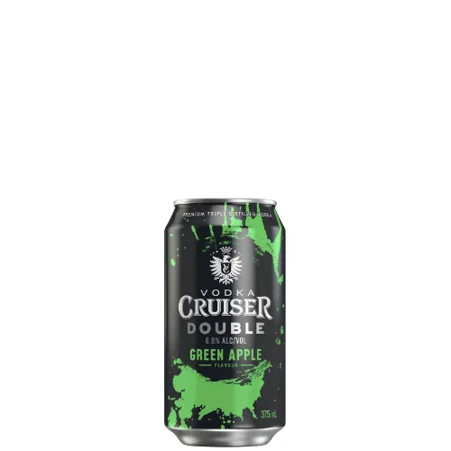 Picture of Vodka Cruiser Double Green Apple Cans 375ml